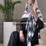 روسری نخی چهارفصل بربری - مدل 8004 چهارفصل