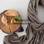شال پاییزه آلتین - مدل 2093 حاشیه سرمه ای