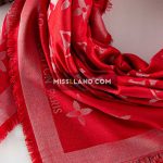 روسری پاییزه بئاتریس - مدل 7264 حاشیه قرمز