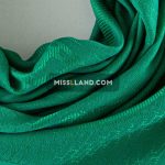 روسری نخی ژاکارد هرمس - مدل 7268 حاشیه سبز