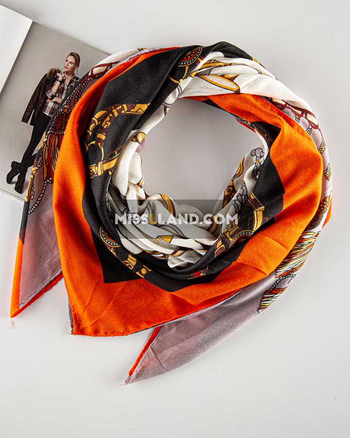 روسری نخی چهارفصل نیالا - مدل 8003 روسری خاص