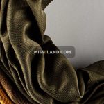 روسری نخی پاییزه پریفام - مدل 8010 حاشیه یشمی