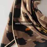 روسری نخی پاییزه نایریکا - مدل 7273 حاشیه مشکی