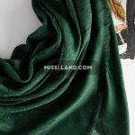 روسری گوچی - مدل 8020 حاشیه سبز تیره