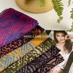روسری نخی آترین - مدل 7373 استایل بوهو