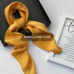 مینی اسکارف لوییزا - مدل 8057 زرد