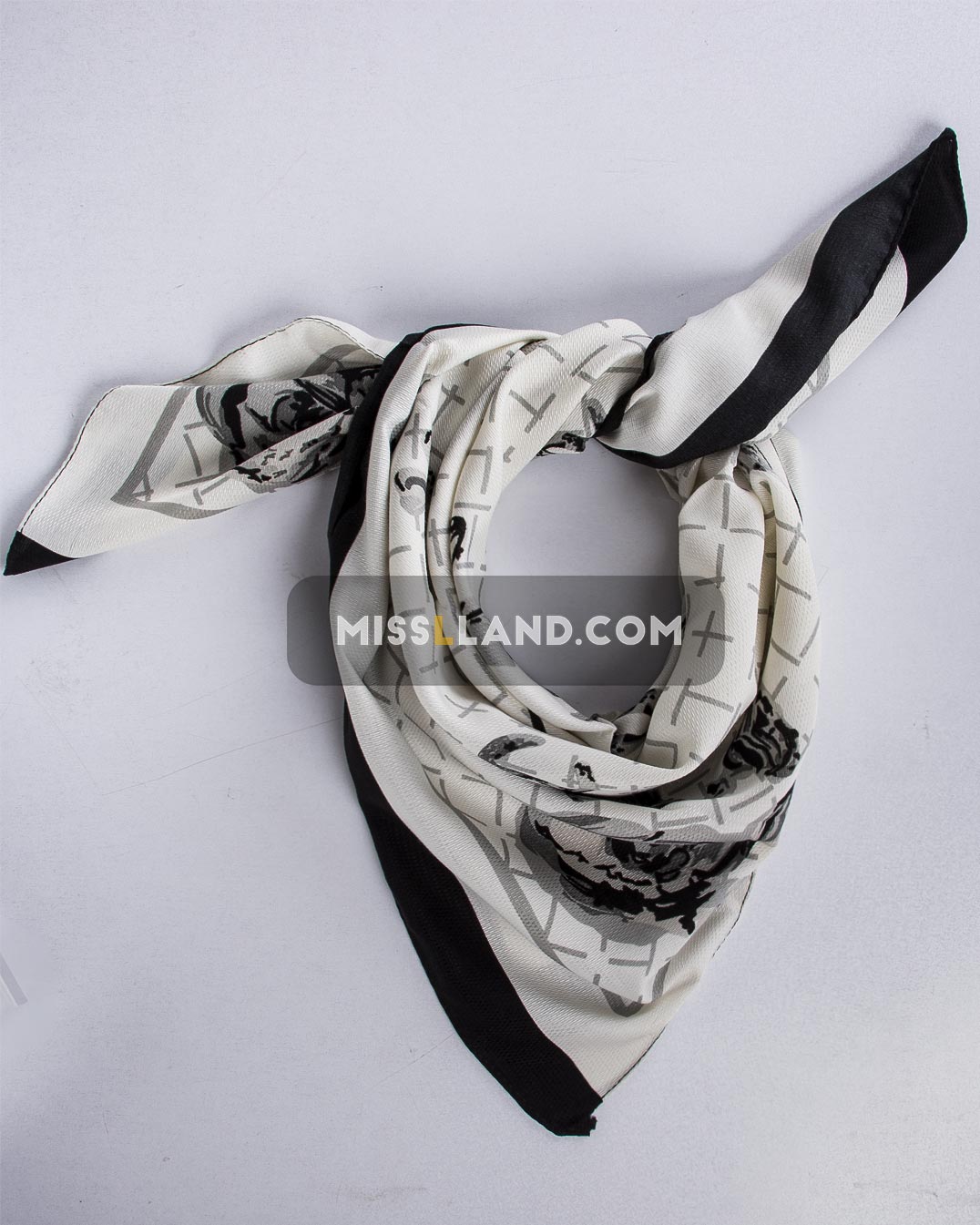 مینی اسکارف شنل - مدل 8076 روسری قواره کوچک
