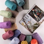 روسری نخی کنفی پونیا - مدل 7259 رنگبندی شال