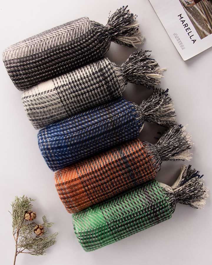 روسری پاییزه مایلین - مدل 7451 رنگبندی روسری