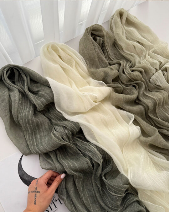 شال ویسکوز ابریشم نیلز - مدل 5425 رنگبندی شال