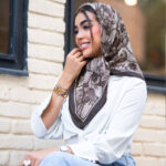 روسری نخی الانزو - مدل 7762 دارای 4 رنگ