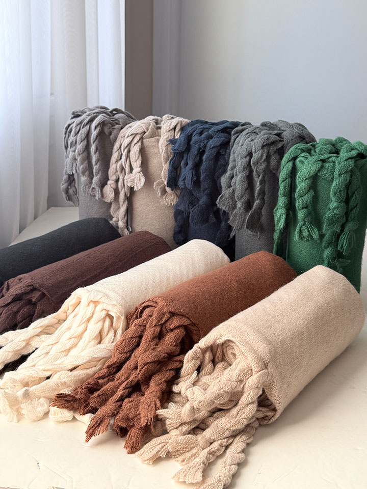 شال پشمی پاییزه لوسیا - مدل 5741 دارای 10 رنگ