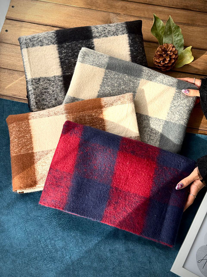 شال پشمی پاییزه ارسیاما - مدل 5768