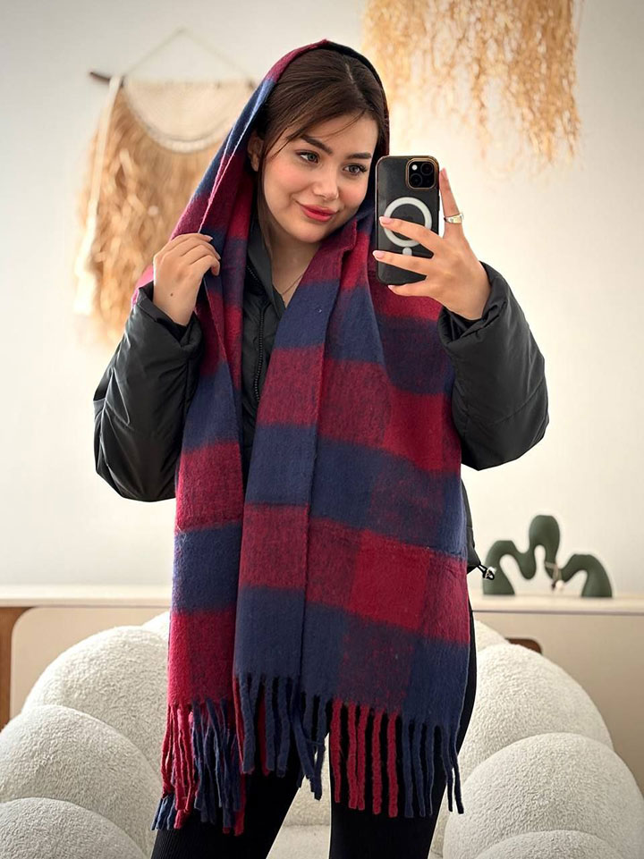 شال پشمی پاییزه ارسیاما - مدل 5768 - Image 2