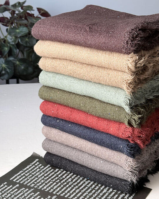 شال نخی حوله‌ای پاییزه اروین - مدل 5852