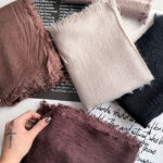 شال نخی حوله‌ای پاییزه سامایا - مدل 5891 رنگبندی شال